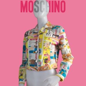 🛒 Moschino Vintage '90s Rare MoschinoMarket Jean Jacket
